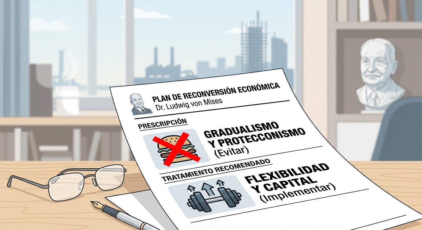 Ni hamburguesas ni gradualismo: la mirada de Mises sobre la transición argentina