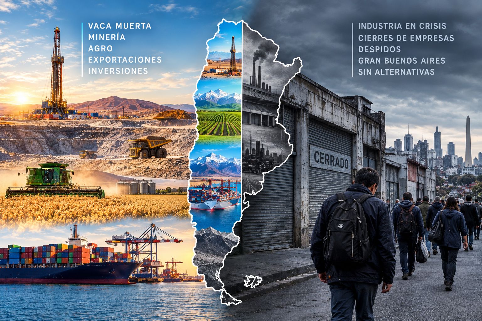 La Argentina que crece y la Argentina que queda afuera